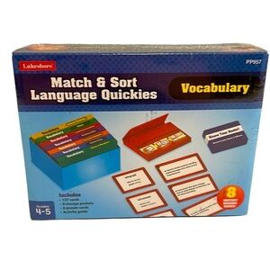 Lakeshore Match & Sort Language Quickies Vocabulary New Box & Sealed Grades 4-5